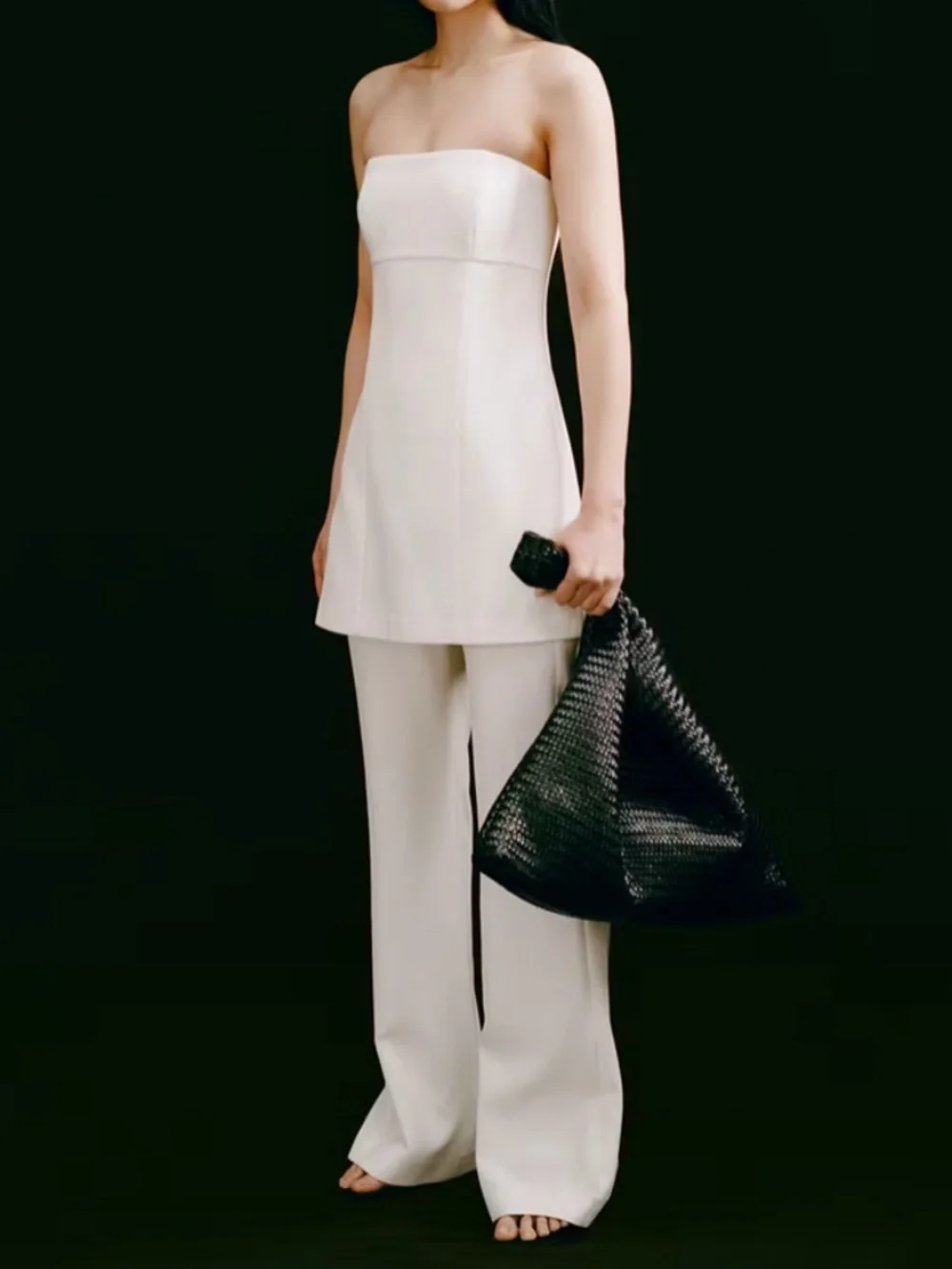 [NWT] Mango Combined Strapless Jumpsuit - XS